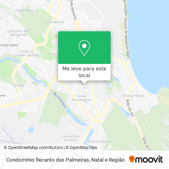 Condomínio Recanto das Palmeiras mapa
