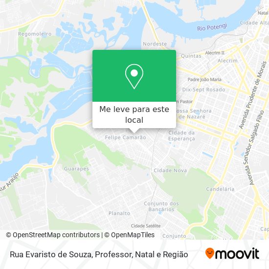 Rua Evaristo de Souza, Professor mapa