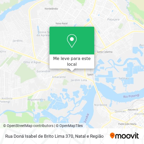 Rua Doná Isabel de Brito Lima 370 mapa