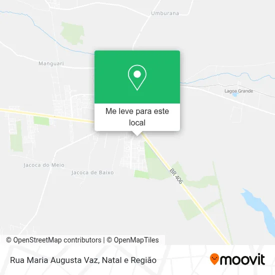 Rua Maria Augusta Vaz mapa