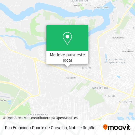Rua Francisco Duarte de Carvalho mapa