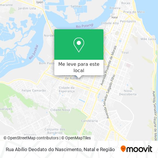 Rua Abílio Deodato do Nascimento mapa