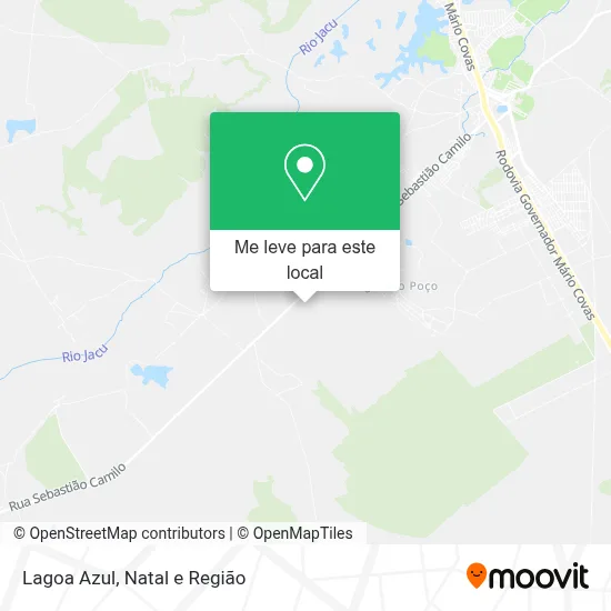 Lagoa Azul mapa