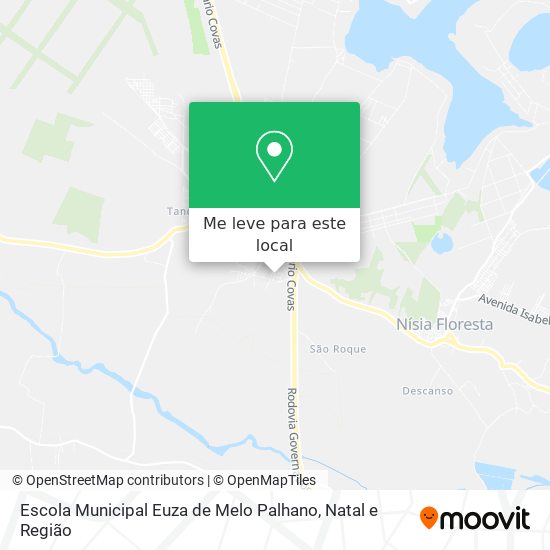 Escola Municipal Euza de Melo Palhano mapa