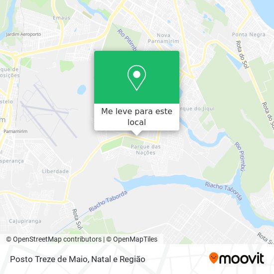 Posto Treze de Maio mapa