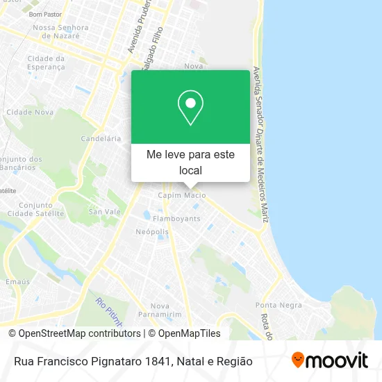 Rua Francisco Pignataro 1841 mapa