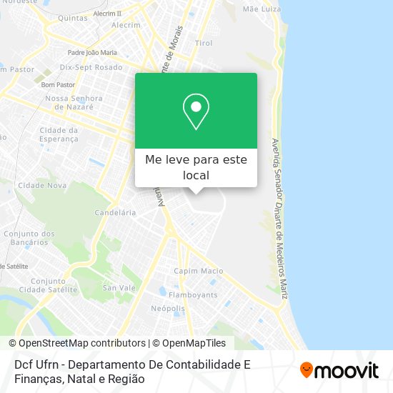Dcf Ufrn - Departamento De Contabilidade E Finanças mapa