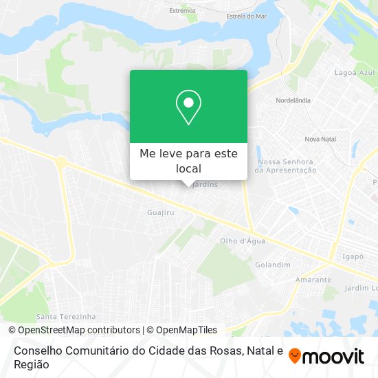 Conselho Comunitário do Cidade das Rosas mapa