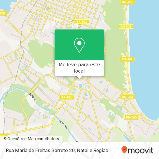 Rua Maria de Freitas Barreto 20 mapa