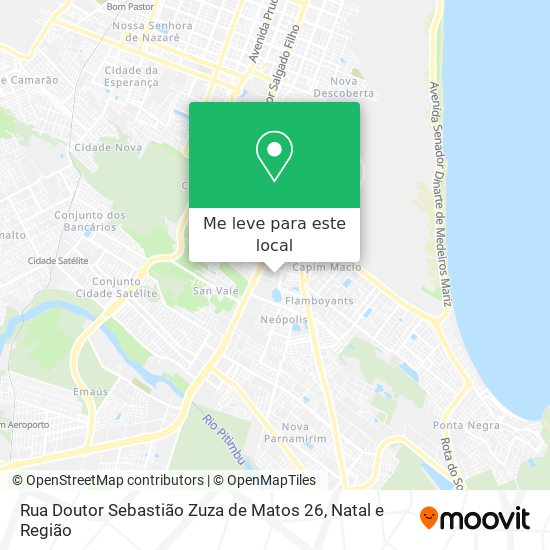 Rua Doutor Sebastião Zuza de Matos 26 mapa