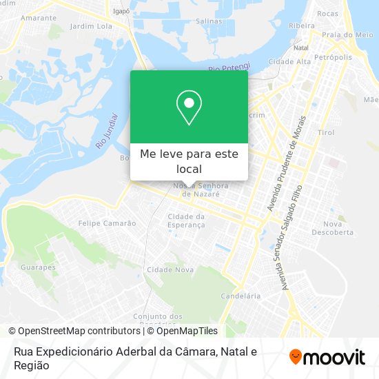 Rua Expedicionário Aderbal da Câmara mapa
