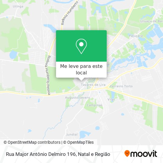 Rua Major Antônio Delmiro 196 mapa