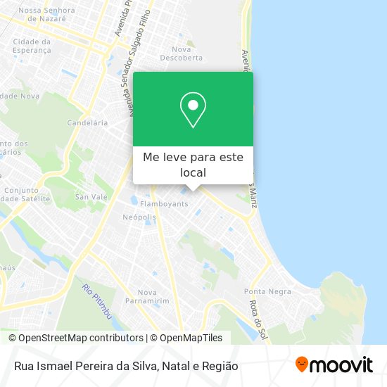 Rua Ismael Pereira da Silva mapa