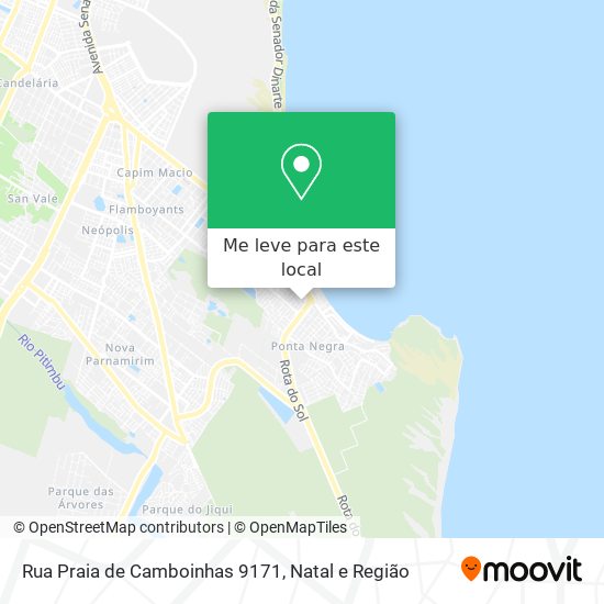 Rua Praia de Camboinhas 9171 mapa
