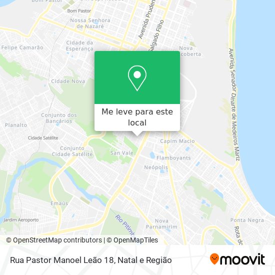 Rua Pastor Manoel Leão 18 mapa