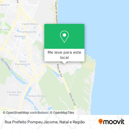 Rua Prefeito Pompeu Jácome mapa