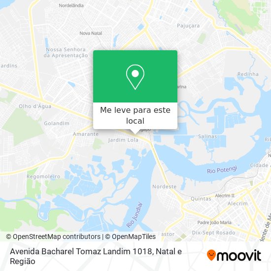 Avenida Bacharel Tomaz Landim 1018 mapa