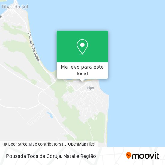 Pousada Toca da Coruja mapa