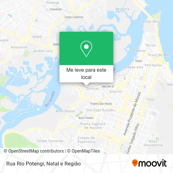 Rua Rio Potengi mapa