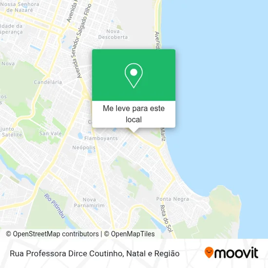 Rua Professora Dirce Coutinho mapa