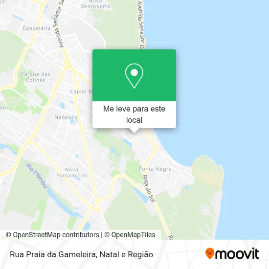 Rua Praia da Gameleira mapa