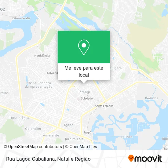 Rua Lagoa Cabaliana mapa