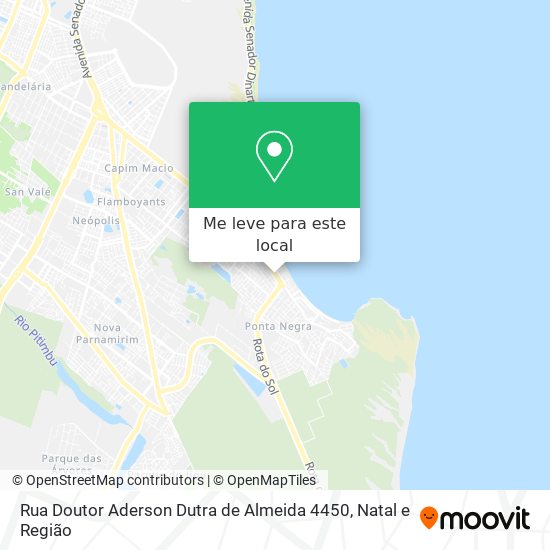 Rua Doutor Aderson Dutra de Almeida 4450 mapa