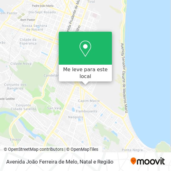 Avenida João Ferreira de Melo mapa
