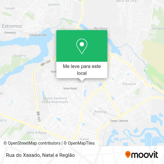 Rua do Xaxado mapa