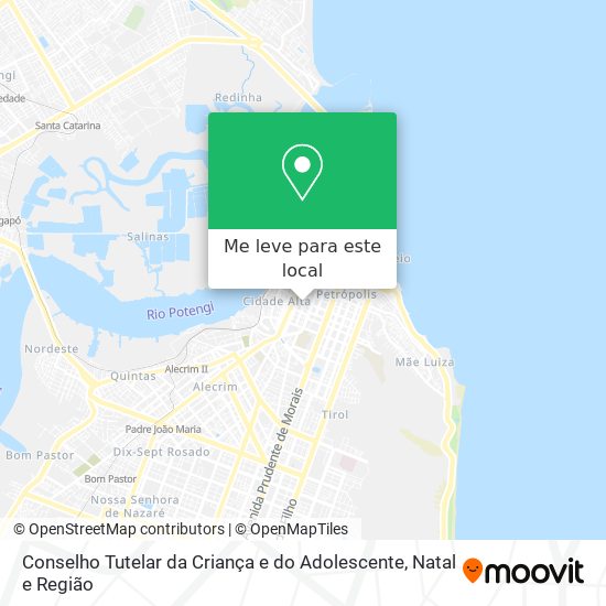 Conselho Tutelar da Criança e do Adolescente mapa