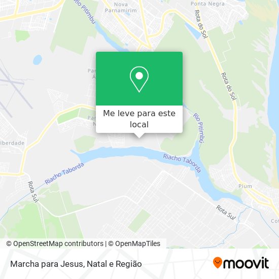 Marcha para Jesus mapa