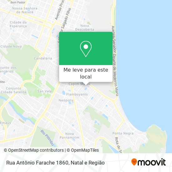 Rua Antônio Farache 1860 mapa