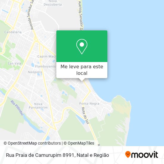 Rua Praia de Camurupim 8991 mapa