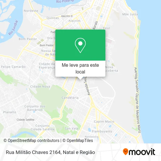 Rua Militão Chaves 2164 mapa