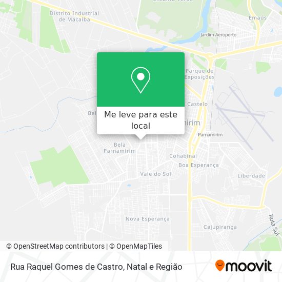 Rua Raquel Gomes de Castro mapa
