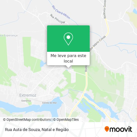 Rua Auta de Souza mapa