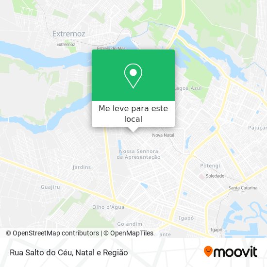 Rua Salto do Céu mapa