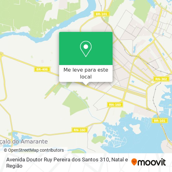 Avenida Doutor Ruy Pereira dos Santos 310 mapa