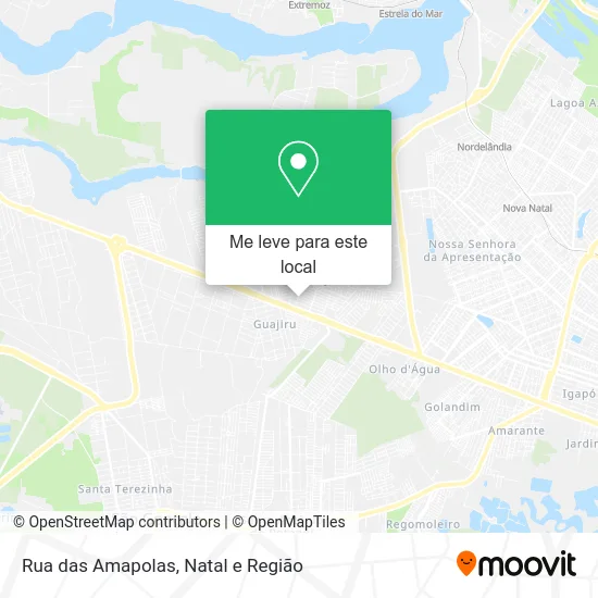 Rua das Amapolas mapa