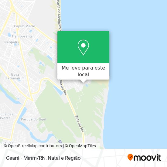 Ceará - Mirim/RN mapa