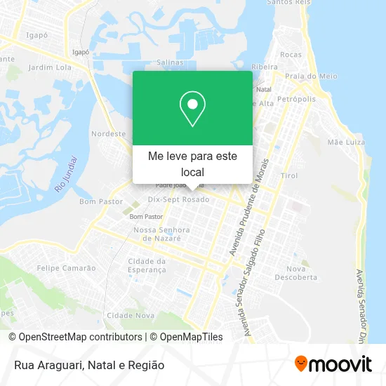 Rua Araguari mapa