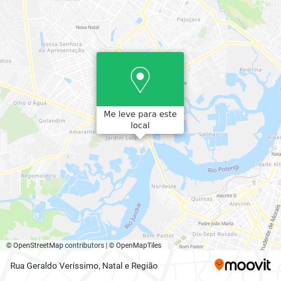 Rua Geraldo Veríssimo mapa