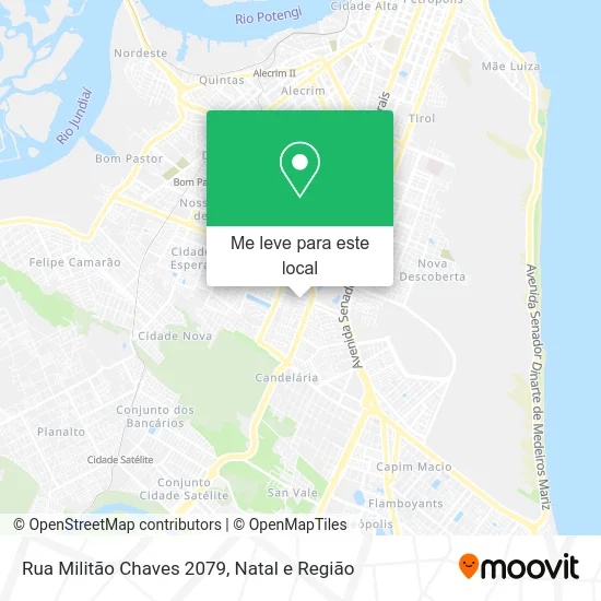 Rua Militão Chaves 2079 mapa