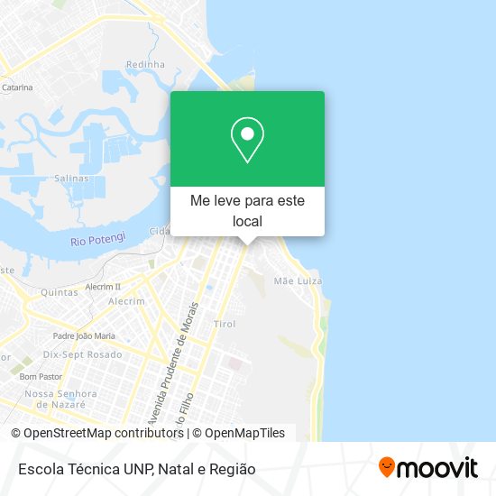 Escola Técnica UNP mapa