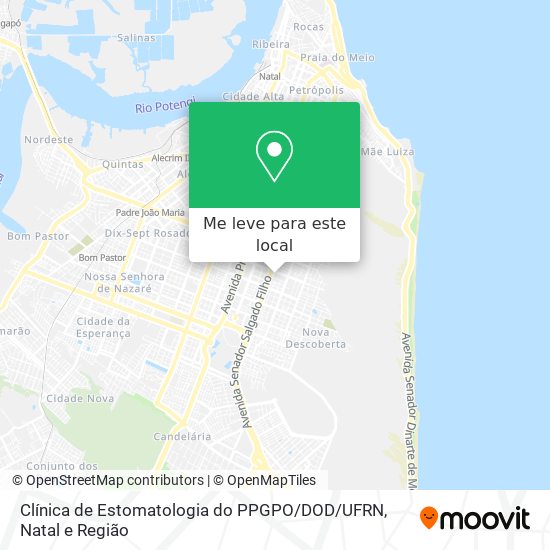 Clínica de Estomatologia do PPGPO / DOD / UFRN mapa