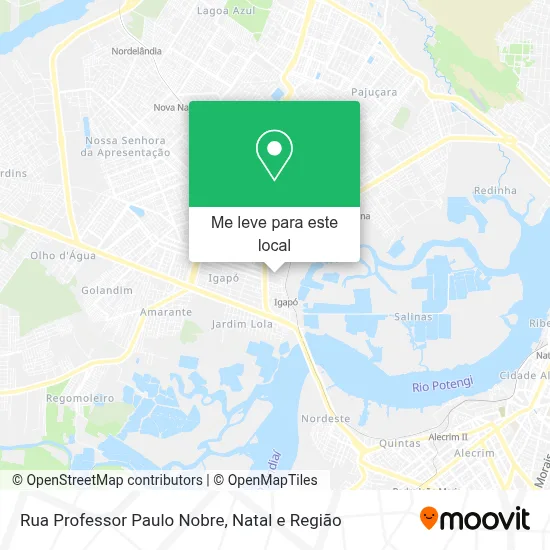 Rua Professor Paulo Nobre mapa