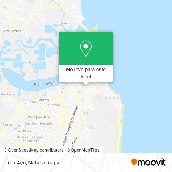 Rua Açu mapa