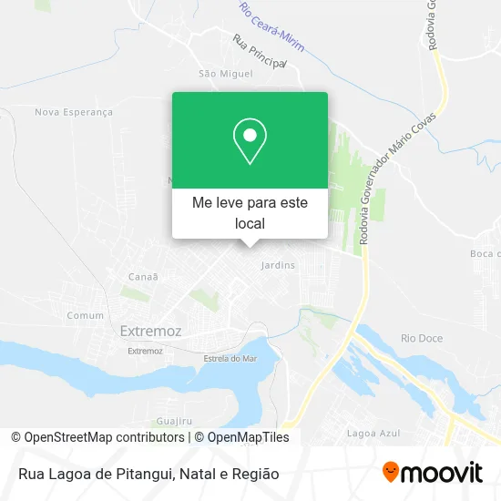 Rua Lagoa de Pitangui mapa