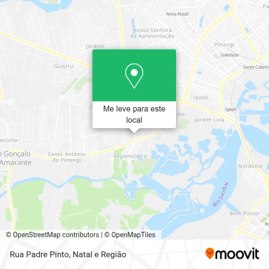 Rua Padre Pinto mapa
