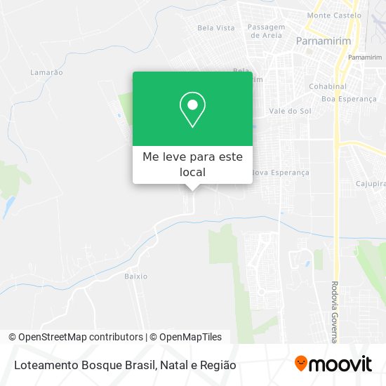 Loteamento Bosque Brasil mapa